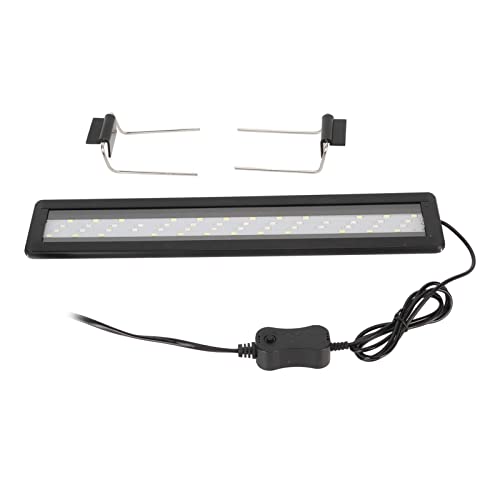 flexman LED Aquarienlicht, 15,0 Zoll, 4 Reihen Perlen, 3 Farben, Aquarium LED Licht mit Flexiblem Einziehbarem Lichtständer, 5 W LED Aquariumlicht für 15,7–19,7 Zoll Große Aquarien von flexman