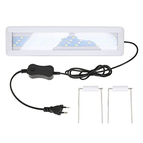 flexman LED Aquarium Licht, 11,0 Zoll, 4 Reihen Perlen, 3 Farben, Aquarium LED Licht mit Flexiblem, Einziehbarem Lichtständer für 30–40 cm Große Aquarien von flexman