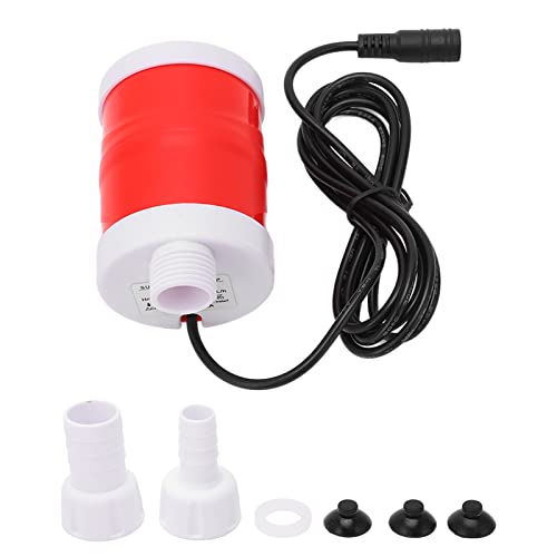 flexman Tauchwasserpumpe, 20 W ABS Elektrische Tragbare Transferwasserpumpe, 6 M IPX8 Entladelift DC Bürstenloser Motor für Aquarium, Wasserversorgung, Garten, Reisen von flexman