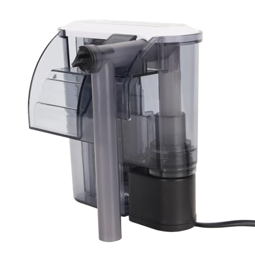 flexman Wand Hängefilter Aquarien, 400 L/H, Leise, Leistungsstarke Wasserfall Sauerstoffpumpe mit Steuerventil, Ölfilm Filterkopf Aquarien mit Einem Durchmesser von bis zu 50 cm von flexman