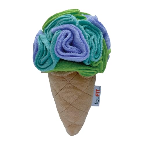 foufouBRAND Kleiner Superhelden-Hide 'n Seek Eiscreme, Schnüffelspielzeug, 17,8 cm Höhe, Haustierzubehör von FOUFIT