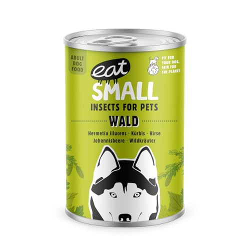 eat SMALL Wald I Insekten Nassfutter 12x400g I Hypoallergen I Getreidefrei I Verdauung I Magenschonend von fress-express