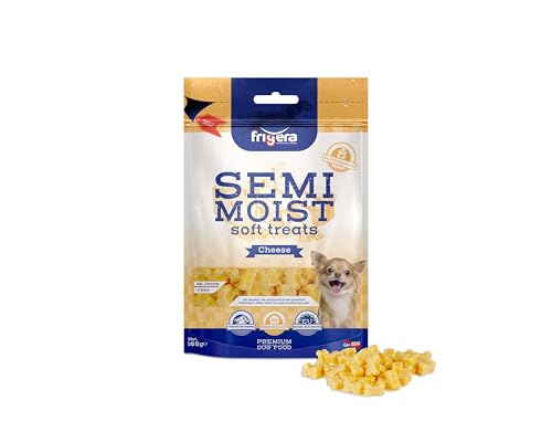 Frigera Hundesnacks, Semi-Moist Soft Treats Käse 165g, Weiche Hundeleckerlis, Leckere Belohnung für Training & Zwischendurch von friGERA