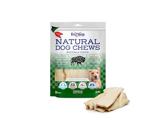 Frigera - Hundesnacks - Büffelchips 250g – Natürliche, Proteinreiche Leckerlis für Hunde von friGERA