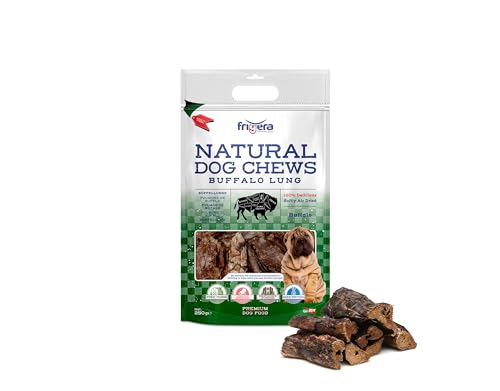 Frigera - Hundesnacks - Büffellunge 250g – Natürliche, Proteinreiche Leckerlis für Hunde von friGERA