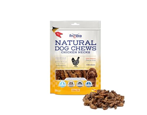 Frigera - Hundesnacks - Hähnchenhälse 250g – Natürliche, Proteinreiche Leckerlis für Hunde von friGERA