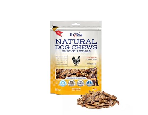 Frigera - Hundesnacks - Hähnchenflügel 250g – Natürliche, Proteinreiche Leckerlis für Hunde von friGERA