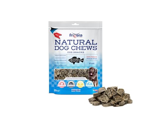 Frigera - Hundesnacks - Dorsch Häppchen 250g – Natürliche, Proteinreiche Fischleckerlis für Hunde von friGERA