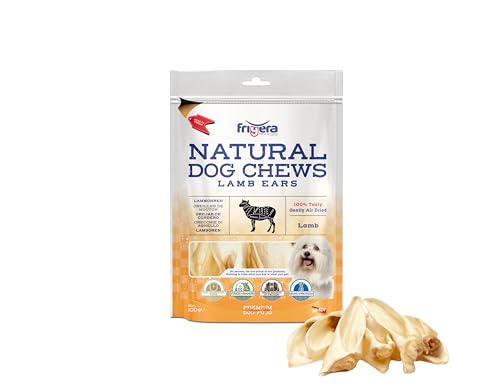 Frigera - Hundesnacks - Lammohren 100g – Natürliche, Proteinreiche Leckerlis für Hunde von friGERA