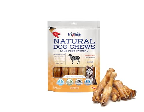 Frigera - Hundesnacks - Lammfüsse 5 STK, 250g – Natürliche, Proteinreiche Leckerlis für Hunde von friGERA