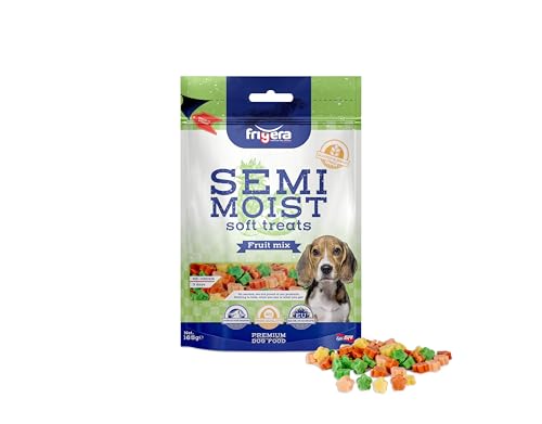 Frigera Hundesnacks, Semi-Moist Soft Treats GF Fruit Mix 165g, Weiche Hundeleckerlis, Leckere Belohnung für Training & Zwischendurch von friGERA