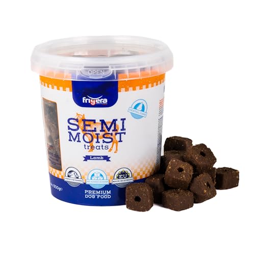 Frigera - Hundesnacks - Semi-Moist Soft Treats Lamm 500g – Weiche Hundeleckerlis, Leckere Belohnung für Training & Zwischendurch, Ohne Zugesetzten Zucker von friGERA