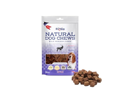 Frigera Wildwürfel 250g – Natürliche, Proteinreiche Leckerlis für Hunde, Gluten- und Getreidefrei, Hochwertige Hundesnacks von friGERA