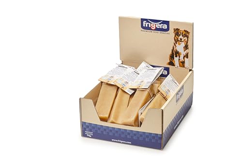 friGERA Yak Käse Stäbchen L 1St. (115-135 g/pc.) 115g, Handgefertigtes Produkt, herzfreundlich, reich an hochwertigem Protein, idealer Kauspaß für Hunde. von friGERA