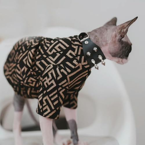 Luxuriöse Sphinx-Katzen-Kleidung, warme Welpen-Kapuzenpullover für kleine Hunde, elegantes Kätzchen-Kostüm, Faschingskostüm, Devon-Katzen-Kleidung von frissin