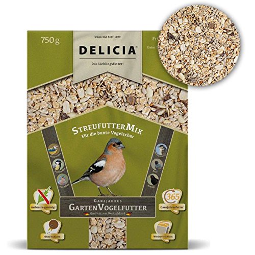 Delicia StreufutterMix Wildvogelfutter Winterfutter, 750 g von frunol delicia