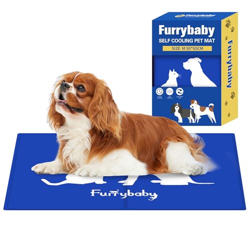 furrybaby Hunde-Kühlmatte, Haustierbett, Hundematte, selbstkühlendes Pad, kühlendes Gelbett, große Hunde-Kühlpads, Matten, keine Notwendigkeit zu kühlen oder einzufrieren, für drinnen und draußen, von furrybaby