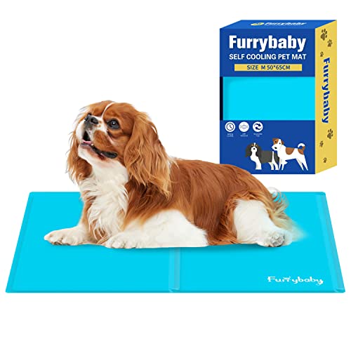 furrybaby Hunde-Kühlmatte, Haustierbett, Hundematte, selbstkühlendes Pad, kühlendes Gelbett, große Hunde-Kühlpads, keine Notwendigkeit zu kühlen oder einzufrieren, für drinnen und draußen, Auto von furrybaby