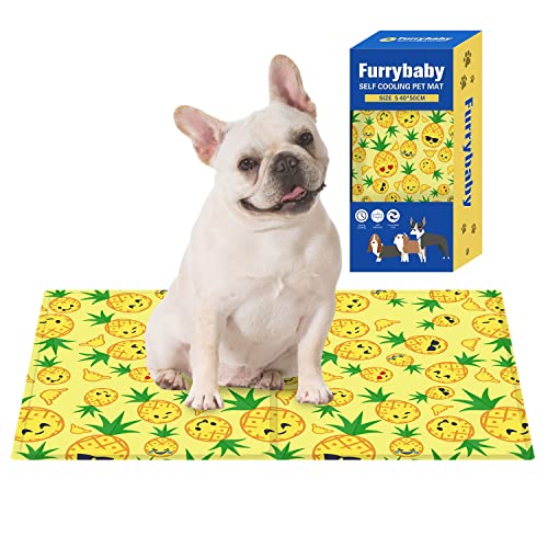 furrybaby Hunde Kühlmatte, UngiftiGes Gel rutschfest und Kratzbar WasChbar Kühldecke Hund, Kühldecke Für Hunde für Den Sommer, Kann für Sofas, Böden (S 15.74 x 19.68 inch) von furrybaby