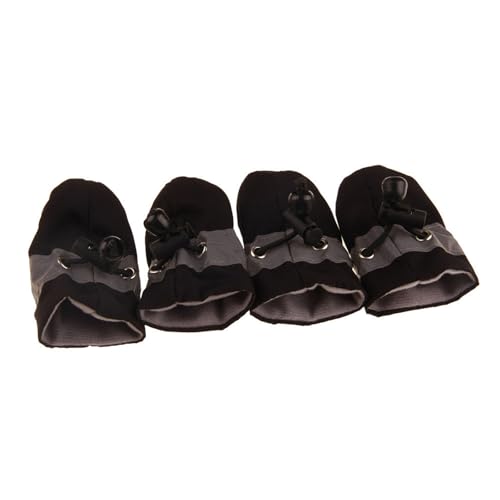 Hunde-Zubehör, 4-teiliges Set, Hundeschutz, Winter, warm, Regenschutz, Haustier-Sportschuhe, rutschfeste Schuhe von fxwtich