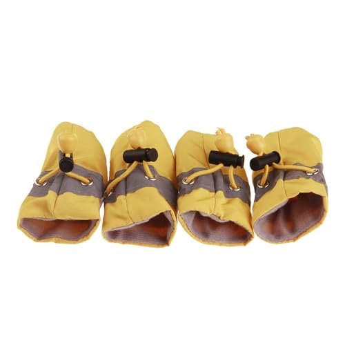 Hunde-Zubehör, 4-teiliges Set, Hundeschutz, Winter, warm, Regenschutz, Haustier-Sportschuhe, rutschfeste Schuhe von fxwtich