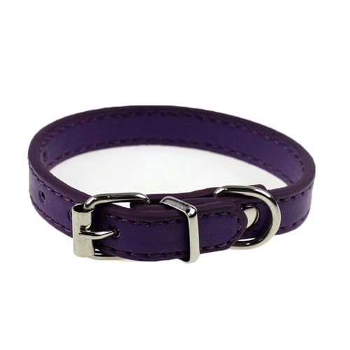 Katzen-Halsband, verstellbar, Haustierbedarf, Kunstleder, Welpenschnalle, Halsband, Dekoration für Kätzchen-Halsband von fxwtich