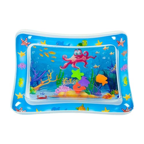 fxwtich Entspannende Wasserspielmatte, verdicktes sensorisches Kühlpad für Haustiere, Kinder, interaktives Fisch-Design, Sensor-Spielmatte, multifunktional, cool für Kinder B von fxwtich