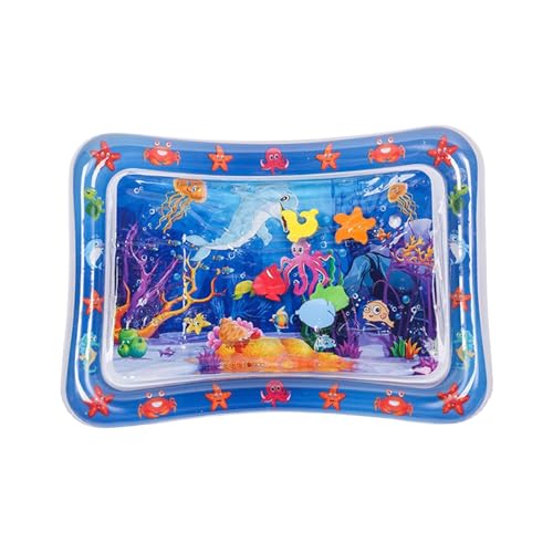 fxwtich Entspannende Wasserspielmatte, verdicktes sensorisches Kühlpad für Haustiere, Kinder, interaktives Fisch-Design, Sensor-Spielmatte, multifunktional, cool für Kinder C von fxwtich