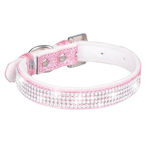 fxwtich Haustierhalsband mit Schnallen-Design, weiche Textur, dekorativ, verstellbar, eingelegtes Halsband, Haustierbedarf, Haustier-Hundehalsband, Haustierhalsband von fxwtich