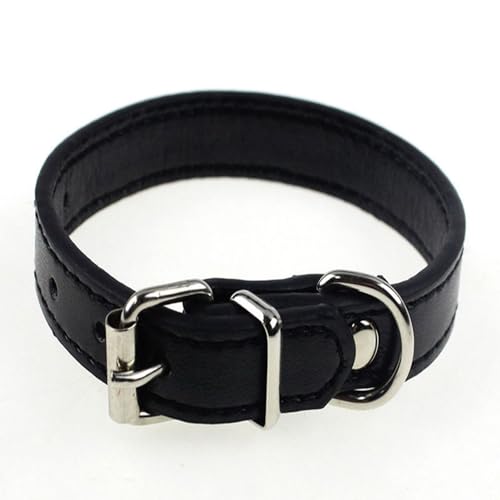 fxwtich Hundezubehör, verstellbarer Gürtel, Kunstleder, Halsband mit Schnalle, Halsband, Halskette von fxwtich