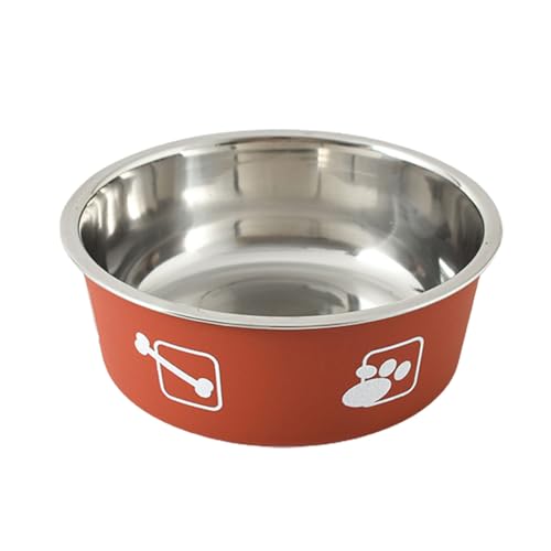 fxwtich Pet Feeder Bowl Pet Feeder Bowl Durable Non-Slip Stainless Steel Thickened Dog Food Bowl for Home Pet Feeder Bowl Pet Water Bowl von fxwtich