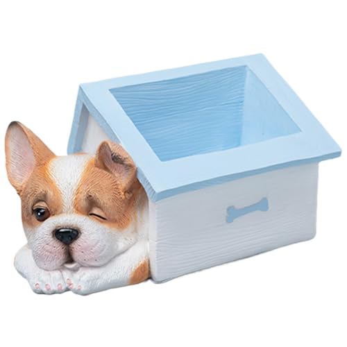 Süße Schlüsselschale, Hunde-Süßigkeitsschale - Hunde-Aufbewahrungsbox-Dekoration,Süßer Hund im Haus-Design, Bonbonniere, Schlüsselhalter, Schüssel für Schlafzimmer, Wohnzimmer von gafdu