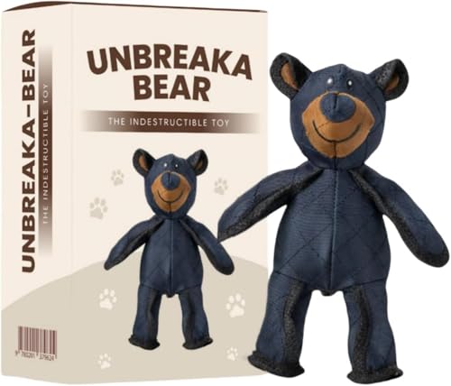 gafdu Unbreaka Bear 2.0 - Unzerstörbares Bären-Hundespielzeug Für Aggressive Kauer, Unzerbrechliches Quietschendes Bären-Hundespielzeug, Robustes Haustierspielzeug Für Große Und Kleine Hunde von gafdu