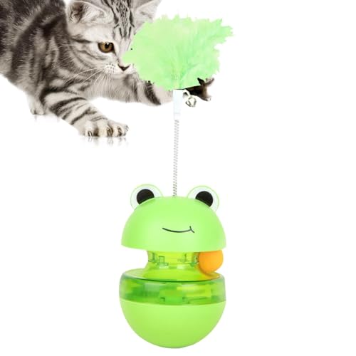 galeyyu Pet Slow Feeder Treat Ball,Hunde-Leckerli-Spender-Ballspielzeug, Ballspender für Hundeleckerli, Lustiges interaktives Katzenspielzeug mit auslaufendem Futter für kleine und mittelgroße Hunde, von galeyyu