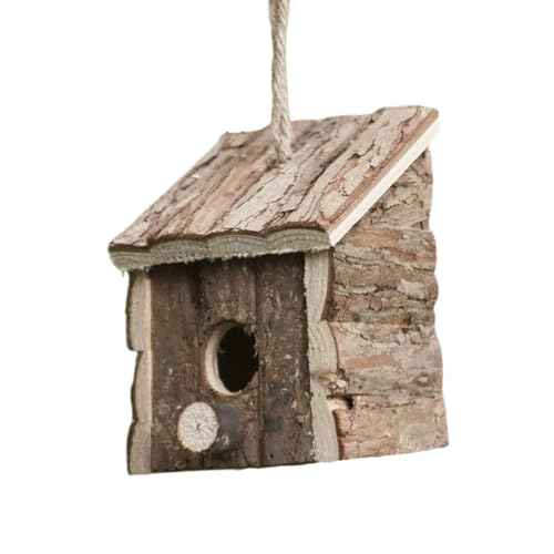 Garden Mile Vogelhäuschen aus Holz, zum Aufhängen, für den Garten, Vogelhäuschen, Vogelhäuschen, Gartendekoration, 2 Stück von garden mile