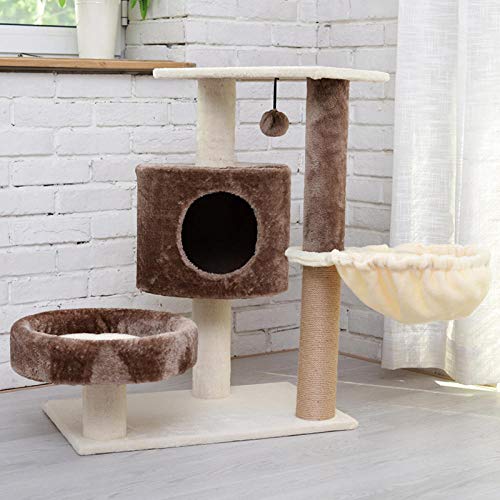 gengxinxin Kratzbaum Für Katzen Katzenregal Katzennest Eine Katze Klettergerüst Katzenklettergerüst Villa Großer Luxus Katzengreifer Kratzbaum Katzengreifer Post-042 M Plus Kamel von gengxinxin