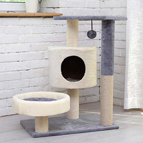 gengxinxin Kratzbaum Für Katzen Kletterbaum Für Katzen Katzenregal Katzennest Eine Katze Klettergerüst Katzenklettergerüst Villa Großer Luxus Katzengreifer Kratzbaum Katzengreifer Post-043 M Plus von gengxinxin