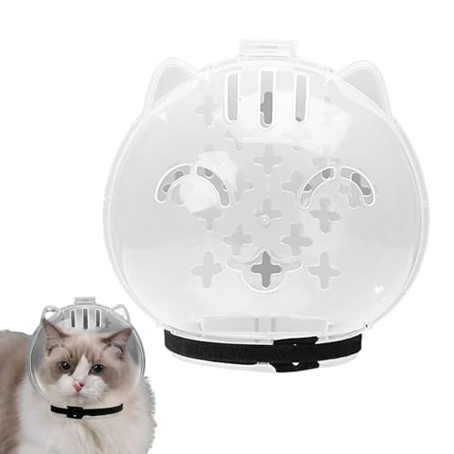 Katzen Transparente Mündung | Transparente Kopfabdeckung | Katzenmundabdeckung | Museruola Trasparente Per Prevenire I Morsi | Casco Da Astronauta Per Gattini Regolabile, Strumenti Per La Rasatura von gifyym