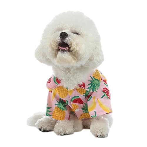 Sommer-Hunde-Shirt, atmungsaktives Haustier-Shirt für kleine Hunde – Hunde-Shirt, Haustier-T-Shirt, Hunde-T-Shirt, Haustierbekleidung, Obstdruck, Welpenkleidung für den Sommer von gifyym