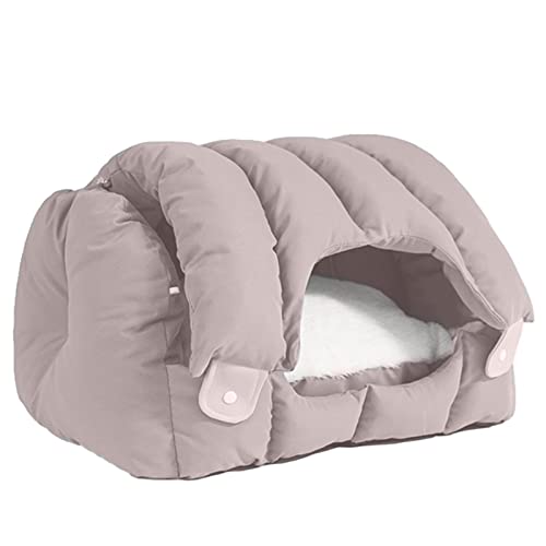 gifyym Cuddle Cave Hundebett, ultraweiches Haustierkissen, Höhle, dickes Fleece, gemütlich, warm, Hausschuhe, für kleine Haustiere, beruhigendes Schlafkissen für Kuscheltiere und Burrowers von gifyym