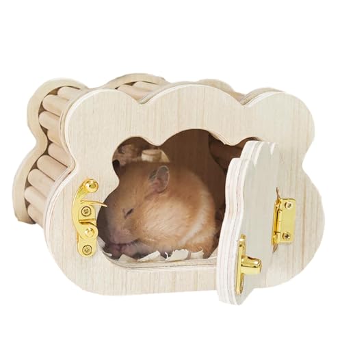 gifyym Hamster - Kleintier | Hamsterhaus aus | belüftete Meerschweinchen aus | Kleintierhaus Lebensräume für, Rennmaus u von gifyym