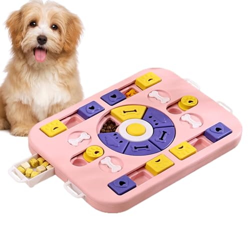 gifyym Hundefutter-Puzzle, interaktives Hundespielzeug, Leckerli-Puzzle, interaktives Hundespielzeug, Anreicherungsspielzeug, bissfest, rutschfest für geistiges Bereicherungstraining von gifyym