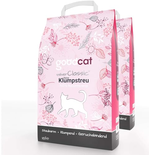 goodcat Silver Classic Katzenstreu - Klumpstreu (1x15 Liter) von goodcat