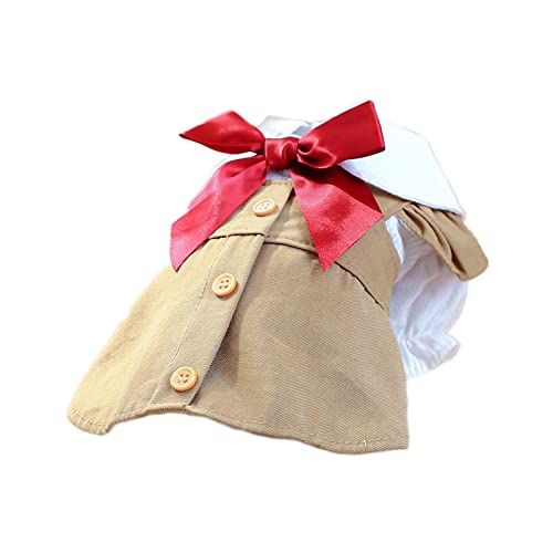 goodluxx Hund Kleider Für Kleine Hund Mädchen Hund Röcke Hemd Kleid Für Hund Welpen Kleid Hund Kleid Bowknot Pet Kleider Welpen Rock Hundekleider Für Kleine Hunde Mädchen khaki von goodluxx