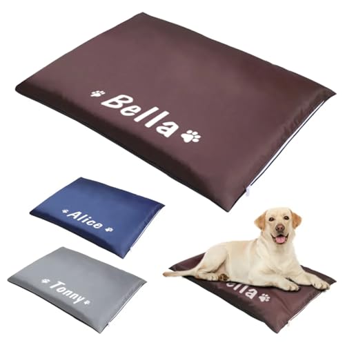 Hundebett mit Namen, wasserdichtes Hunde-Sofa, Größe M, individuelle Haustier-Welpen-Matten, bedruckter Namen, Haustierkissen für kleine, mittelgroße und große Hunde, Katzen (45 x 30 cm) von gorm