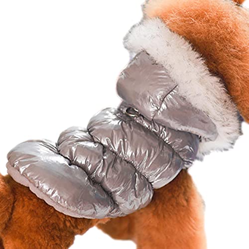 gormyel Wintermäntel für Hunde | Leichte Katzenjacke für kaltes Wetter | Warme Fleece-Kleidung für Haustiere mit Leinenloch für kleine und mittelgroße Hunde von gormyel