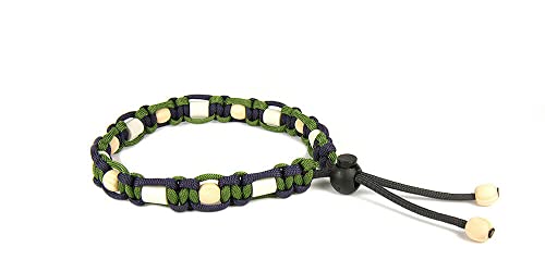 green-pawz Naturkraft EM-Halsband Zirbenholz Oliv/dunkelblau (53-68 cm) von green-pawz