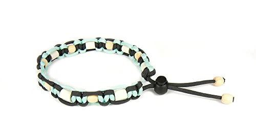 green-pawz Naturkraft EM-Halsband Zirbenholz Pastell blau/anthrazit (48-60 cm) von green-pawz