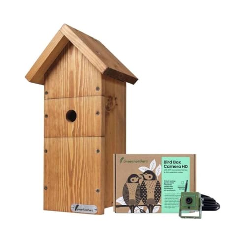 greenfeathers Green Feathers - Komplettset Vogelhaus mit Kamera WiFi von greenfeathers