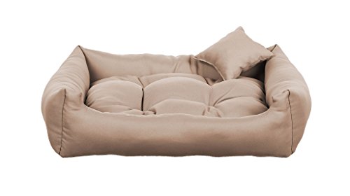 gutekissen® Stoff Hundebett Hundeliege Hundekissen Hundeliege Hundeliege Hundeliege - Langlebige Materialien und hohe Qualität NEO (M - 80x65, Beige) von gutekissen